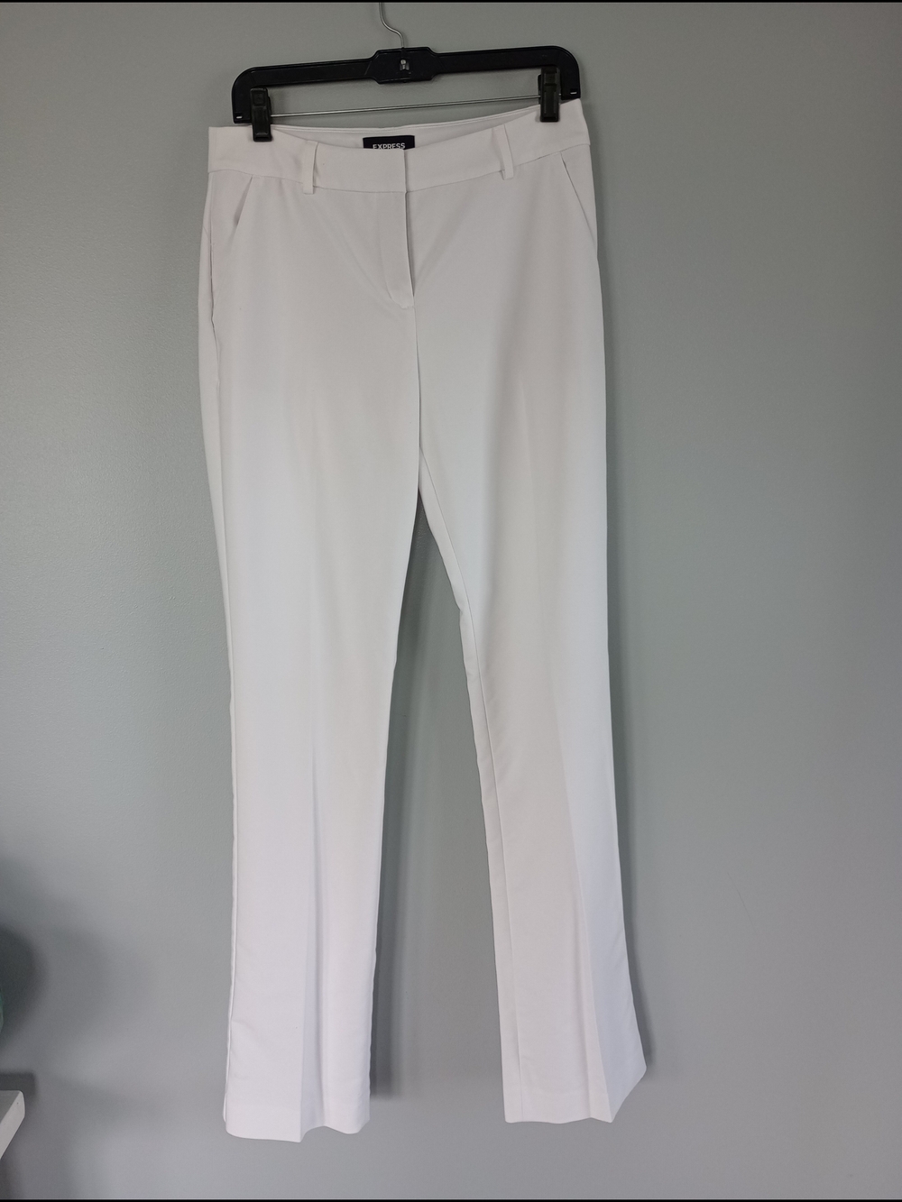 Express Women's White Columnist Barely Boot 8Long Midrise